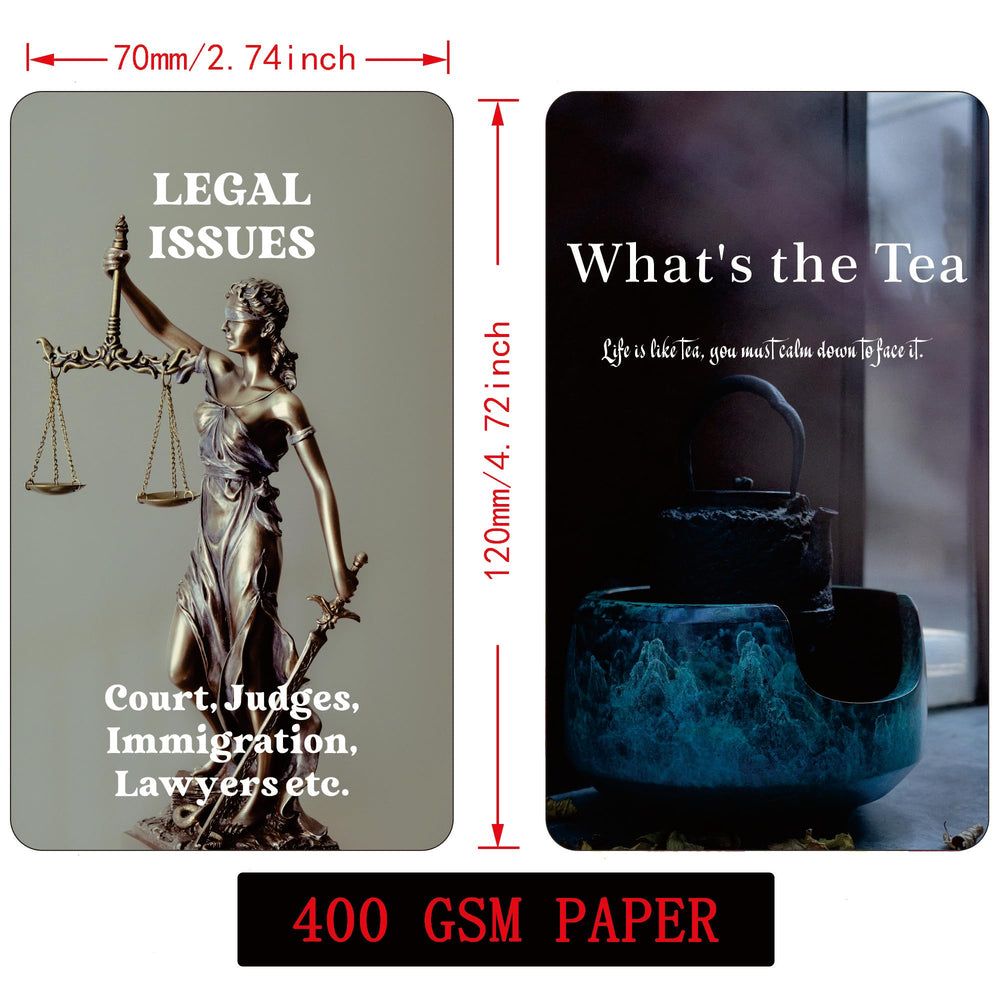 GZXINKE What's The Tea spread layout illustrating angles on life relationships