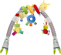 GZYFUVALW stroller-spiral-hanging-toy; bells engage hearing during travel.
