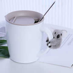 Haakong koala clip shows grey and khaki colors for versatile styles.