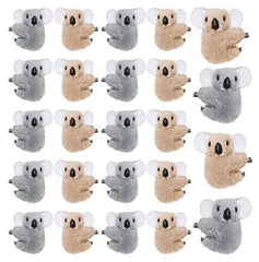 Haakong koala clip set in grey and khaki clips securely onto pencils.