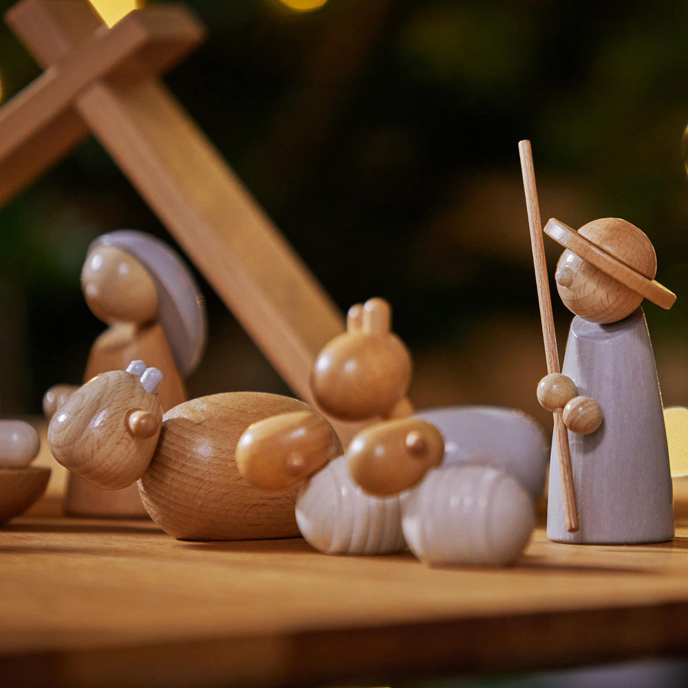 HABA 3.5-4 inch nativity figures for toddler-friendly play.