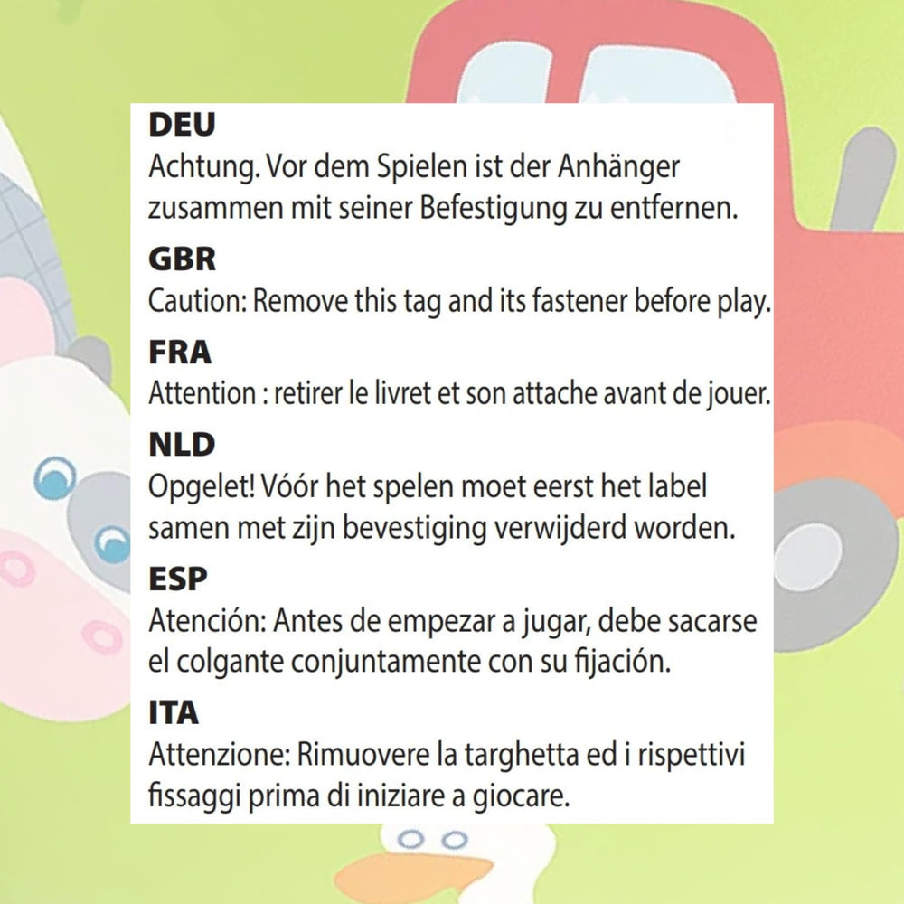 HABA ball supports crawling and interactive playtime sessions.