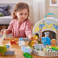 HABA beech wood construction delivers durable, eco-friendly toddler play.