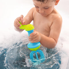 HABA bubble bath toy creates extra bubbles with foam for a playful bath.