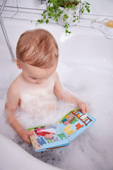 HABA durable, waterproof plastic design stands up to splashy tub adventures.