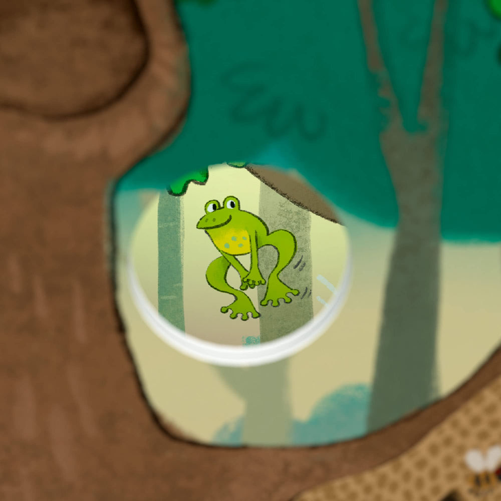HABA 3D forest scene enhances language and recognition through play.