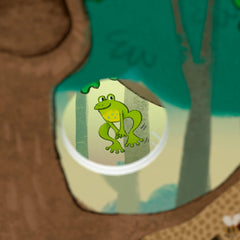 HABA 3D forest scene enhances language and recognition through play.