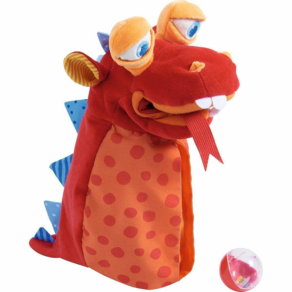 HABA Eat it Up Dragon belly puppet for feeding play and object handling