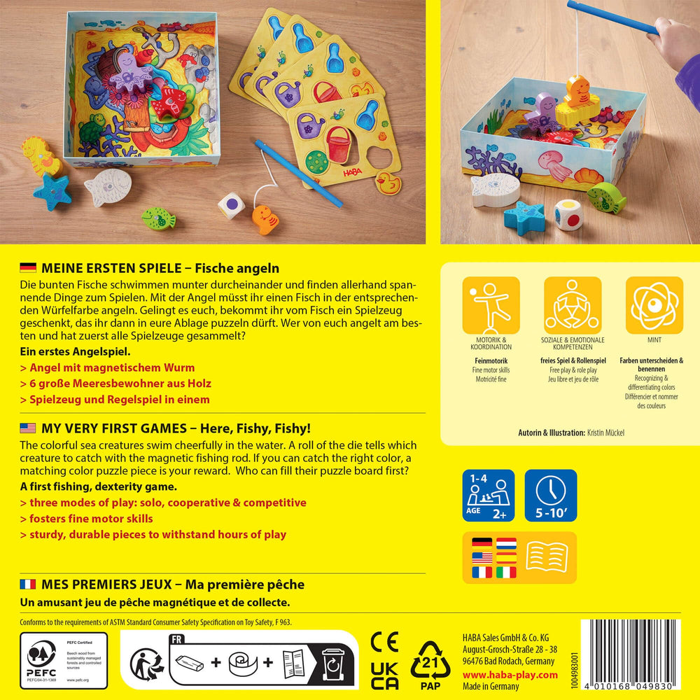 HABA Here Fishy Fishy family game for one to four players