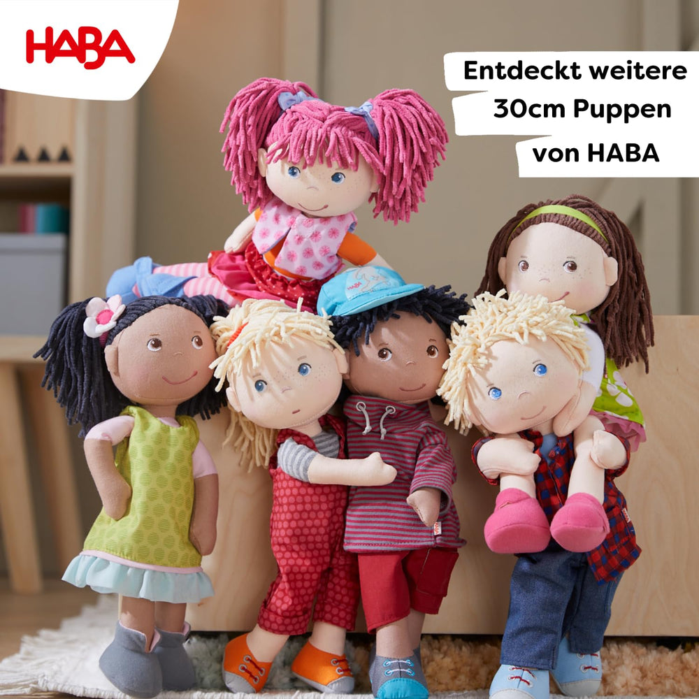 HABA Lilli-Lou machine washable on cold for easy cleanup.
