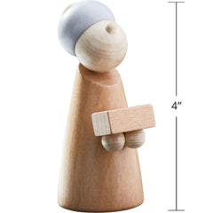 HABA 12-piece nativity set includes animals and stable for storytelling.