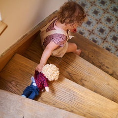HABA Nick sewn-on sneakers stay secure during playtime