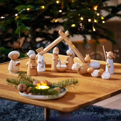 HABA Wise Men and Shepherd figures for interactive storytelling moments.