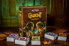 Hachette Boardgames Gwent tabletop playmat enables smooth surface battles.