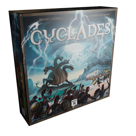 Hachette Cyclades map tiles show a modular board for dynamic strategy sessions