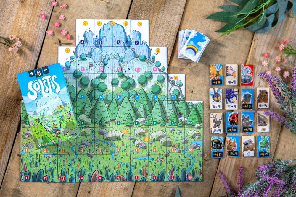 Solstis travel-friendly packaging supports spontaneous family game nights on the go.