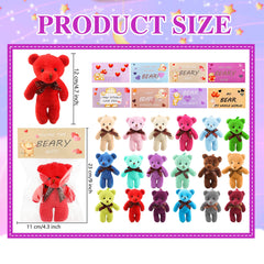 Haconba 40 integrated gift card bags designed to pair with plush bears for easy gifting.