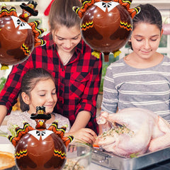 HADCKJA vibrant turkey balloons bring lively mood to gatherings.