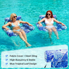 HAGUL inflatable lounge is lightweight and foldable for easy setup and transport.