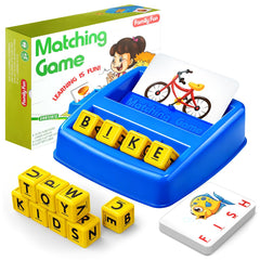 HahaGift educational toy packaging showcases letter cards for early learning.