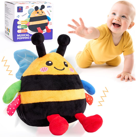 Hahaland baby toy dancing bee encourages crawling and exploration.