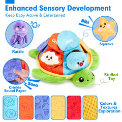 Hahaland pufferfish toy offers tactile exploration with soft textures for curious fingers