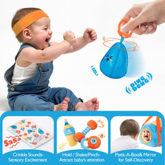 Hahaland baby tummy time gym setup shown for active movement
