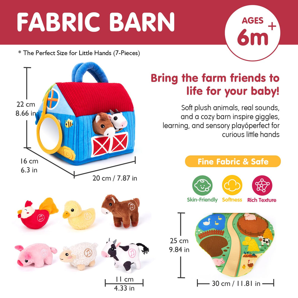 Compact Hahaland barn mat is easy to clean and washable on the surface.