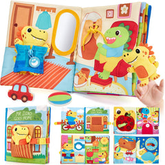 Hahaland Busy Book for Toddlers zipper activity page enhances fine motor skills during play.