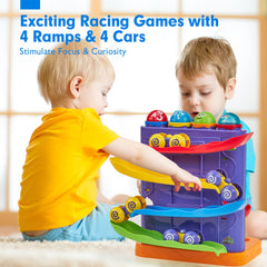 Hahaland car ramp top launch captures speed and excitement for toddlers