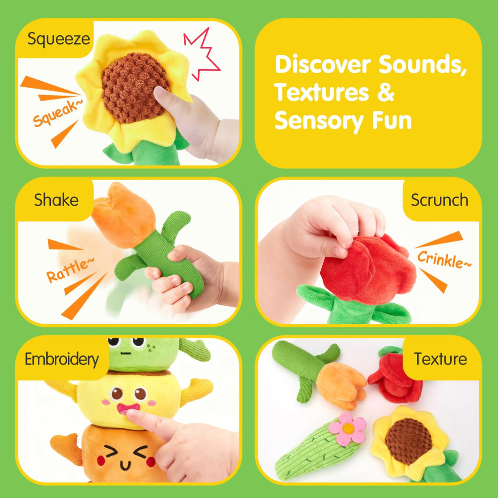 Hahaland color matching and size sorting using flower pots for early cognitive skills