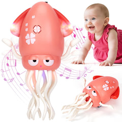 Hahaland Dancing Squid toy cover for curious babies promotes safe first impressions