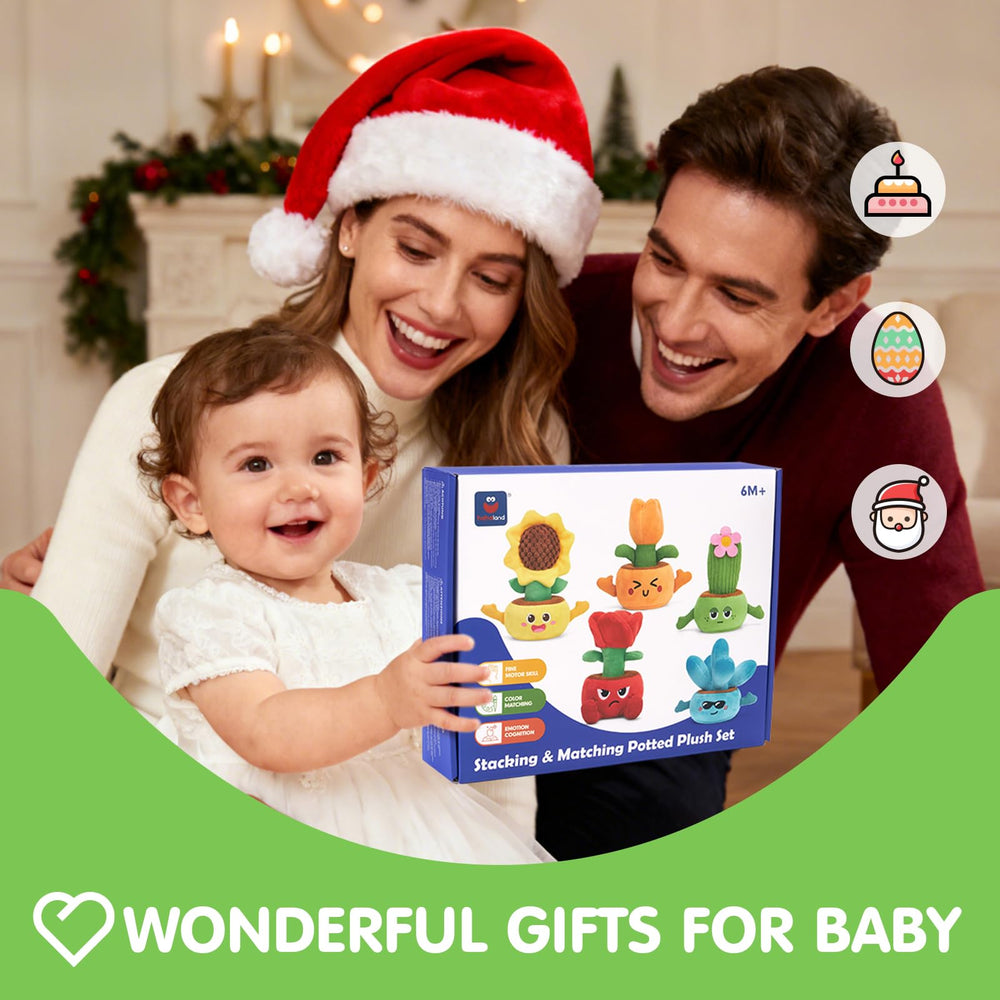 Hahaland gift-ready Montessori-inspired toy for baby's first birthdays and milestones
