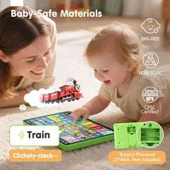 Hahaland durable BPA-free tablet is built to withstand bumps and travel.
