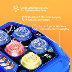 Hahaland Whack-a-Mole durable materials withstand enthusiastic kid play sessions