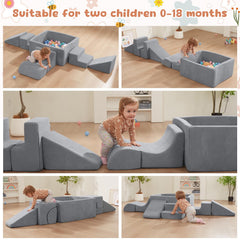 HAHASOLE foldable recliner offers a resting spot after active play.