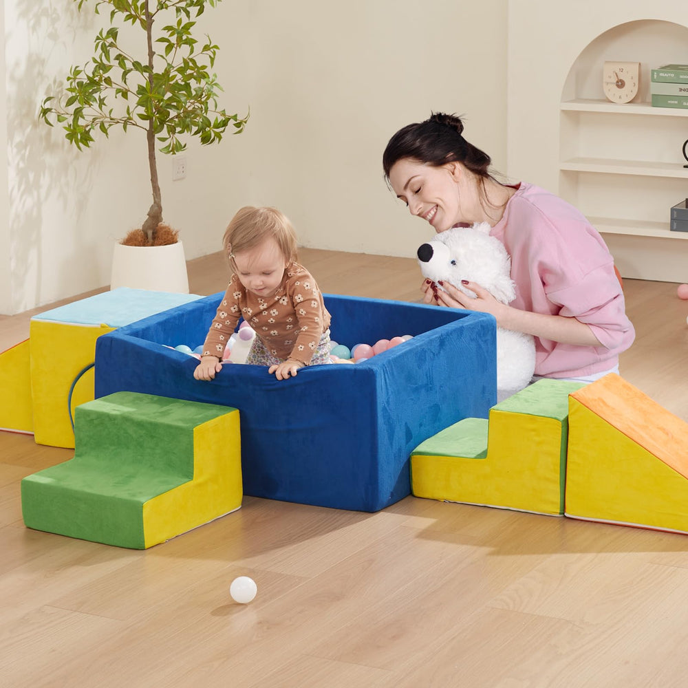 HAHASOLE velcro adhesive strips secure blocks on tile floors for stability