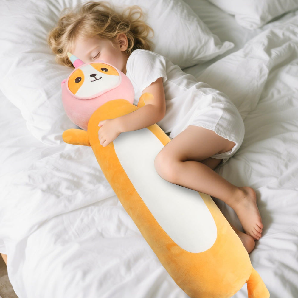 HAIJUNYA unicorn-costume plush toy as a playful gift