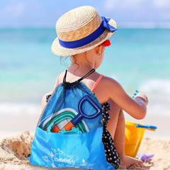 HaiLeTao mesh bag to keep beach toys organized and dry.