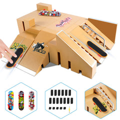 Hailey&Elijah fingerboard park kit contents for creative setup and play.