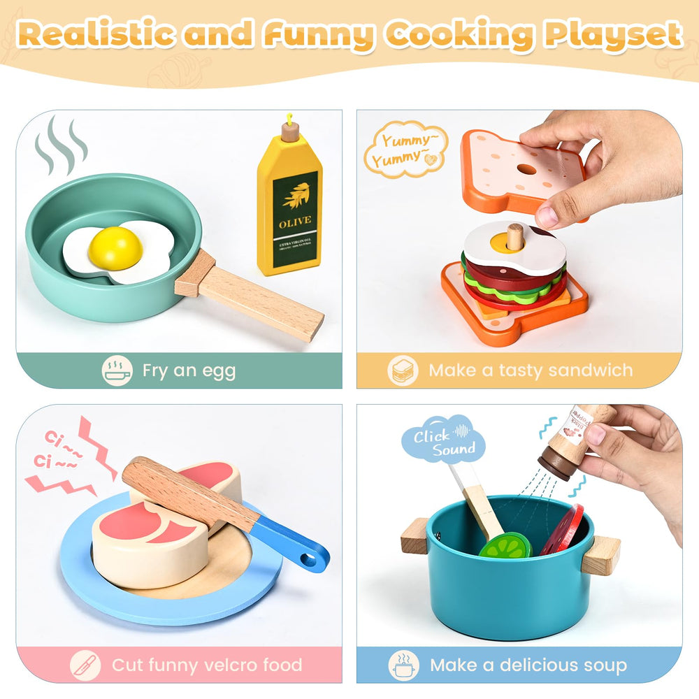 HAIMST olive oil bottle with pour string enhances realism in pretend cooking.
