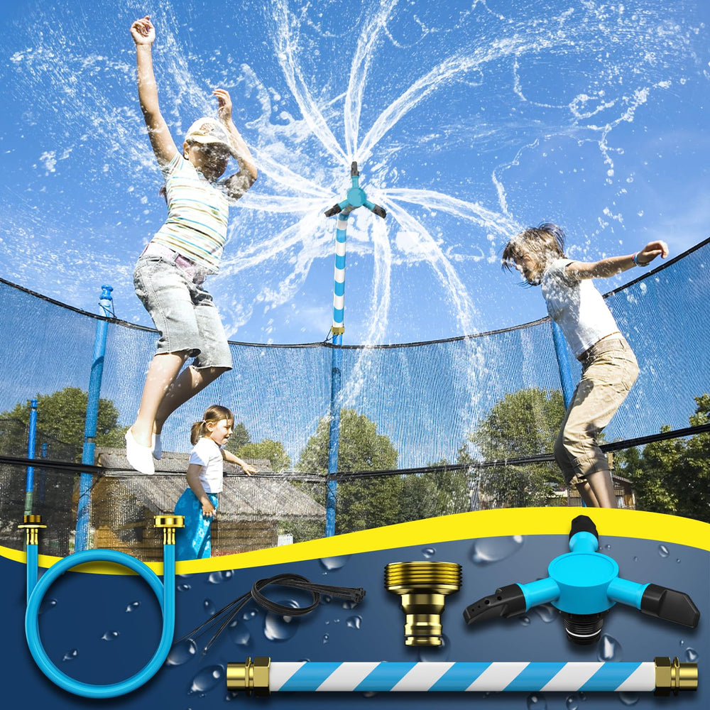 HaiSun universal trampoline sprinkler with net-friendly setup for quick cooling