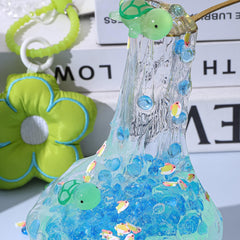 Haixforu crunchy slime texture close-up showcases satisfying popping and kneading sensations