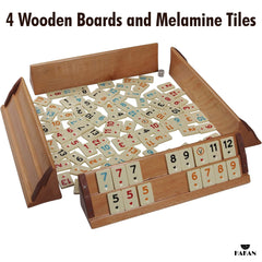 Hakan Turkish Okey tiles in melamine for durable play.