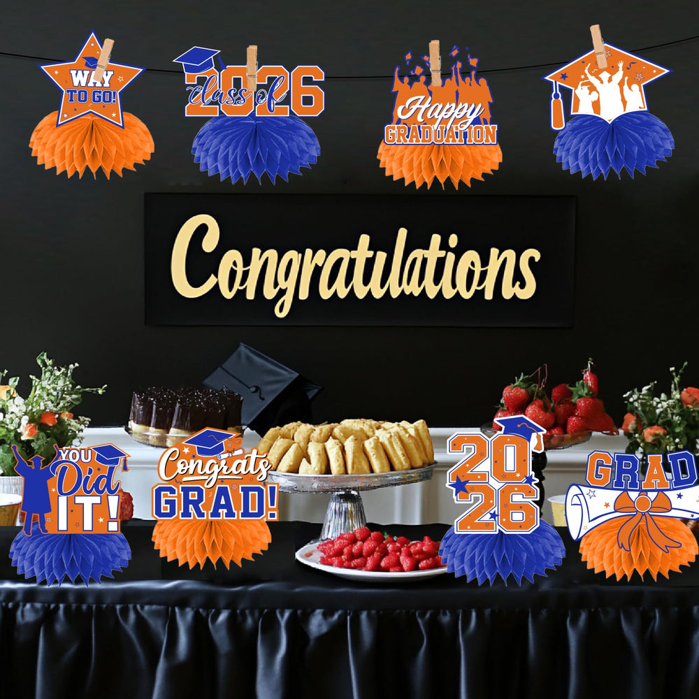 HAKOTI double-sided cardstock centerpiece stays sturdy for long-lasting display.