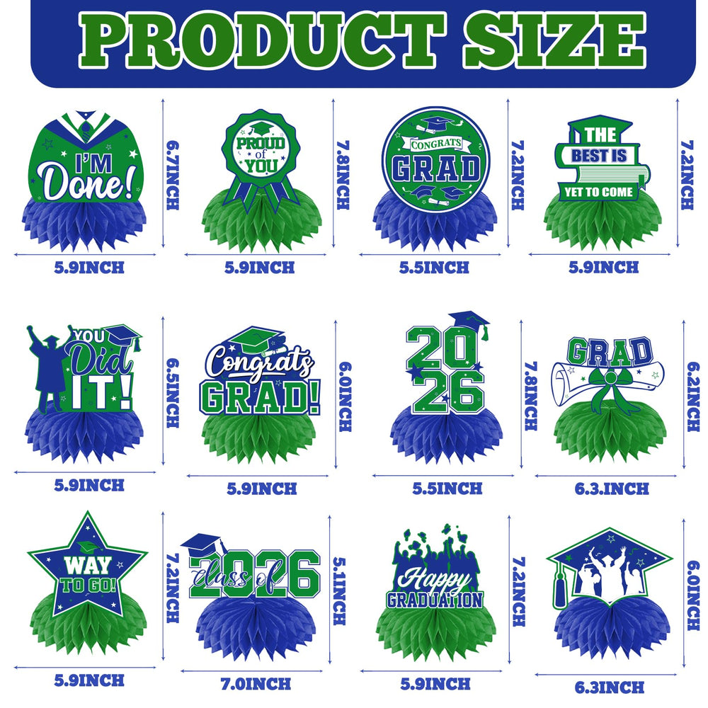 HAKOTI durable double-sided cardstock centerpieces with a glossy finish for long-lasting celebrations.