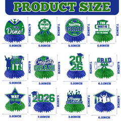 HAKOTI durable double-sided cardstock centerpieces with a glossy finish for long-lasting celebrations.