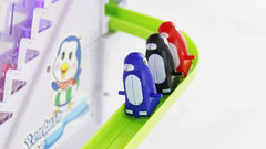 Easy-to-follow assembly instructions for Haktoys penguin slide set