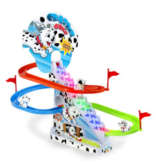 Haktoys Dalmatian slide board, central play element promoting imaginative fun and easy setup