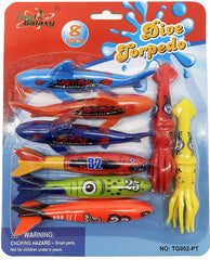 Haktoys pool diving torpedo set ideal for pool parties and summer backyard fun.